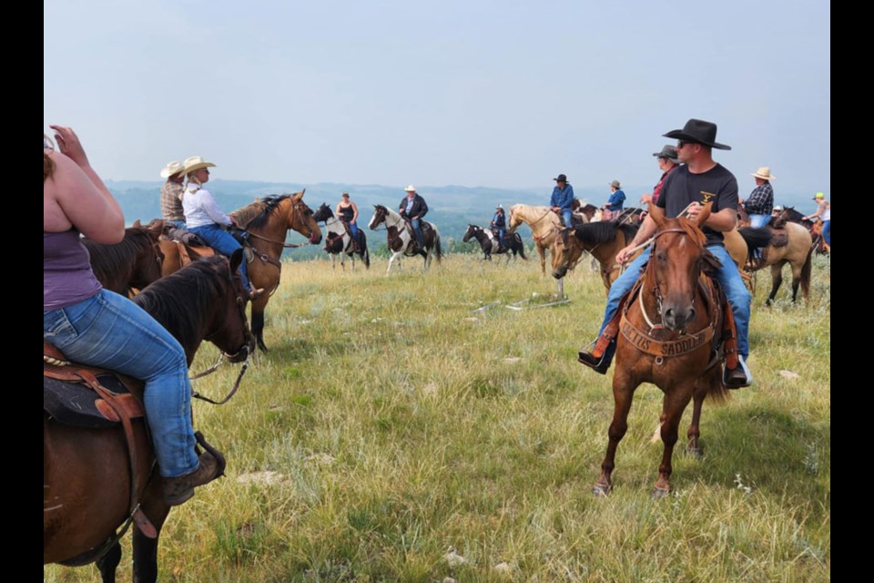 At the Saskaire trails, horseback riding can be done for miles up in the hills overlooking the valley below. 