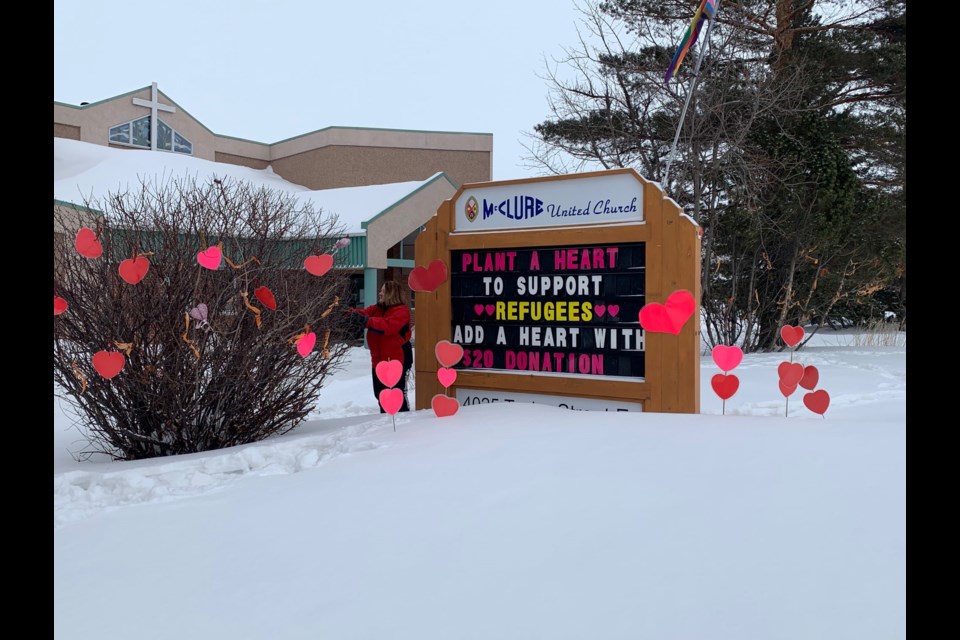McClure United Church has helped 85 refugees,which were part of 24 families helped,  since they began this outreach project