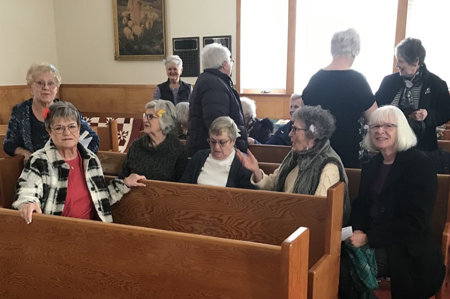 Those in attendance enjoyed a time of fellowship prior to the World Day of Prayer service on March 14 at Canora’s St. Andrew’s United Church. 