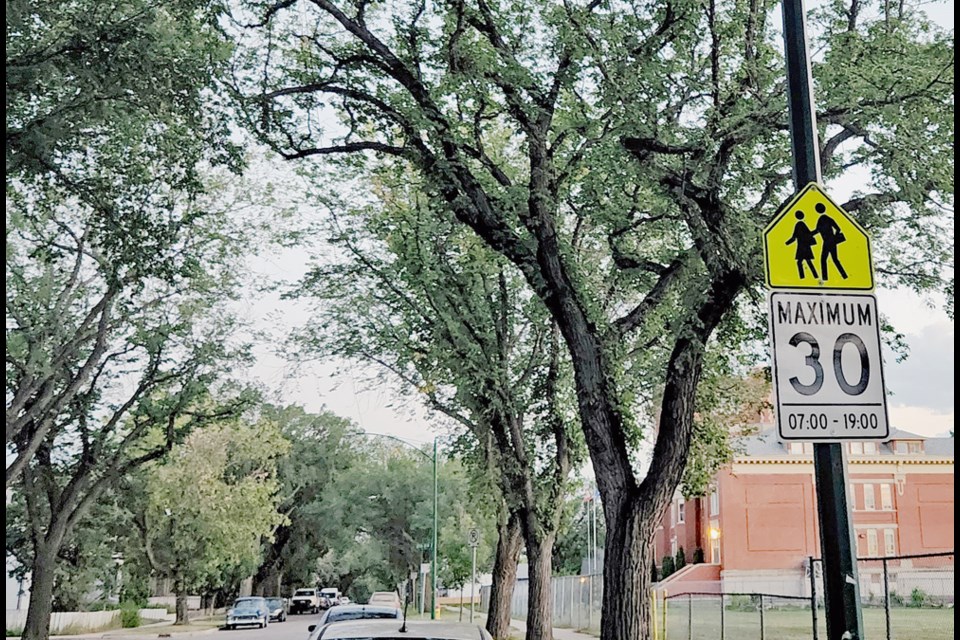 The speed limit in school zones remains at 30 km/h, but it will be the whole year round from 7 a.m. to 7 p.m. starting September 1.