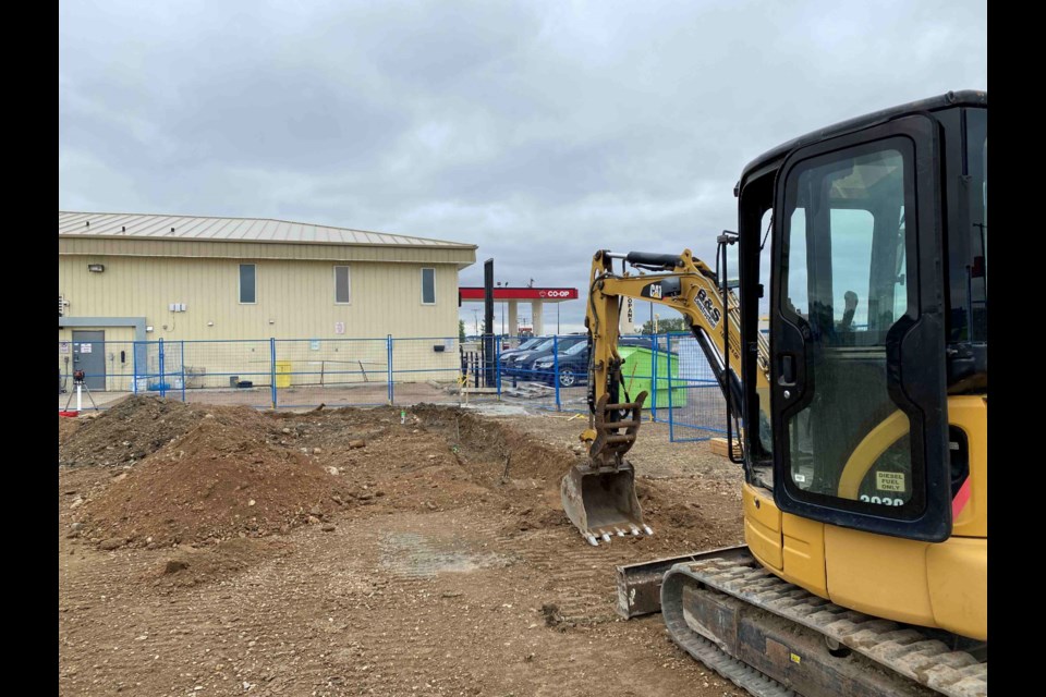 CARLYLE - Southern Plains Co-op has started construction on their new liquor board store located north of their convenience store at the junction of Highways 9 and 13. B and S Construction of Estevan is completing the work.