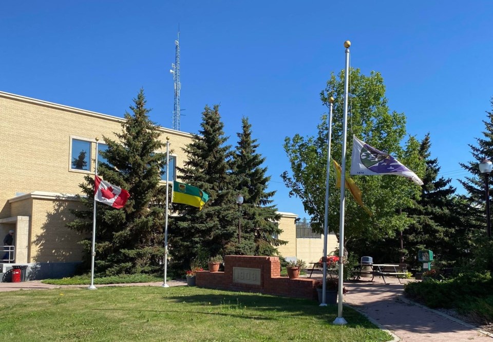 half mast city hall 72