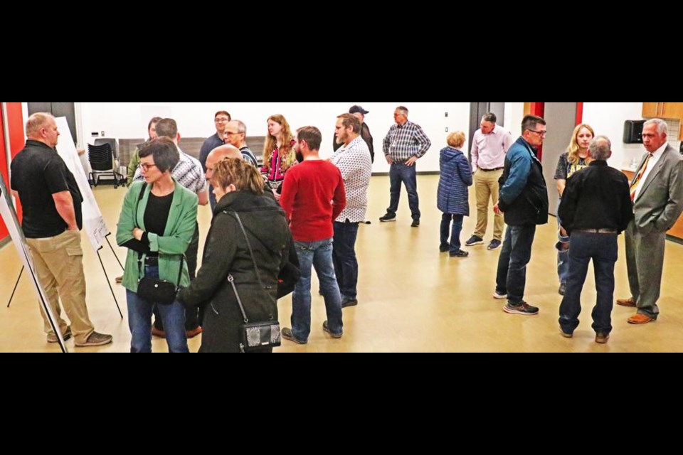 Many residents were out for the open house for the helipad proposed for the new Weyburn hospital.