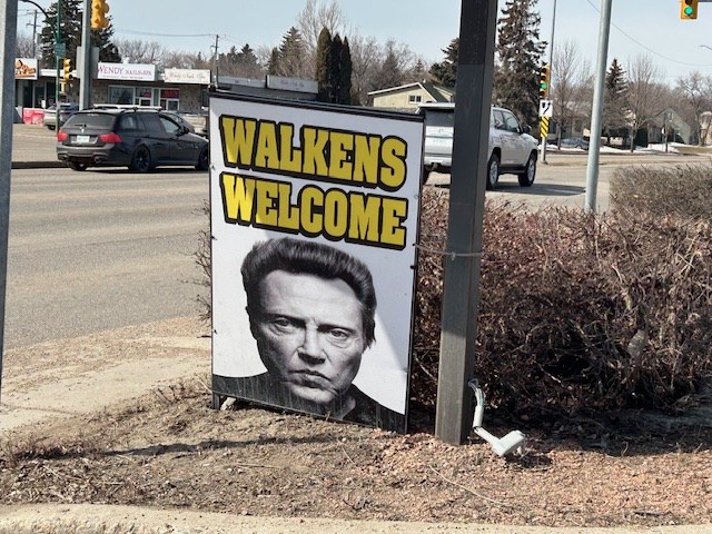 Short and simple, this creative sign along 8th street in Saskatoon is sure to attract attention.