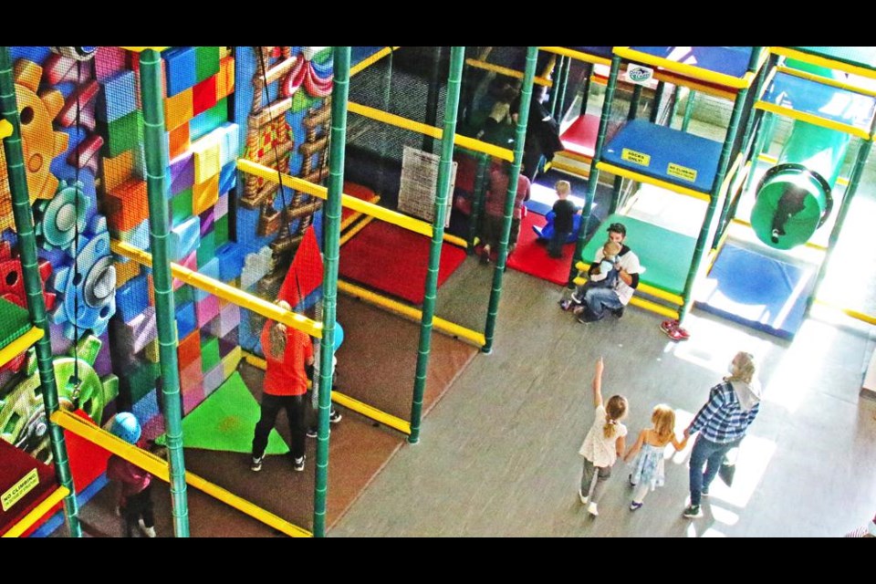 This is an upper-level view of the MNP play area at the Spark Centre, which will be available on Family Day.