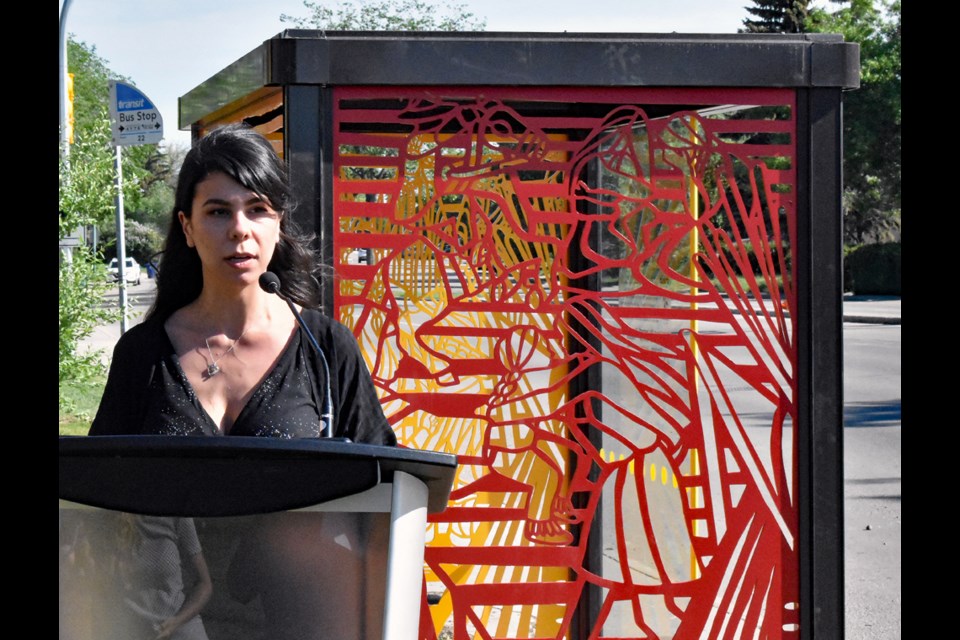 Regina-based Indigenous artist Justine "Tini" Stilborn talks about her artwork in collaboration with the Saskatoon Survivors Circle and the Saskatoon Transit.