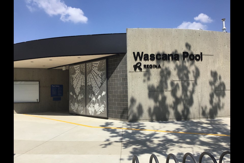 An outdoor view of the new Wascana Pool, which will open June 8.