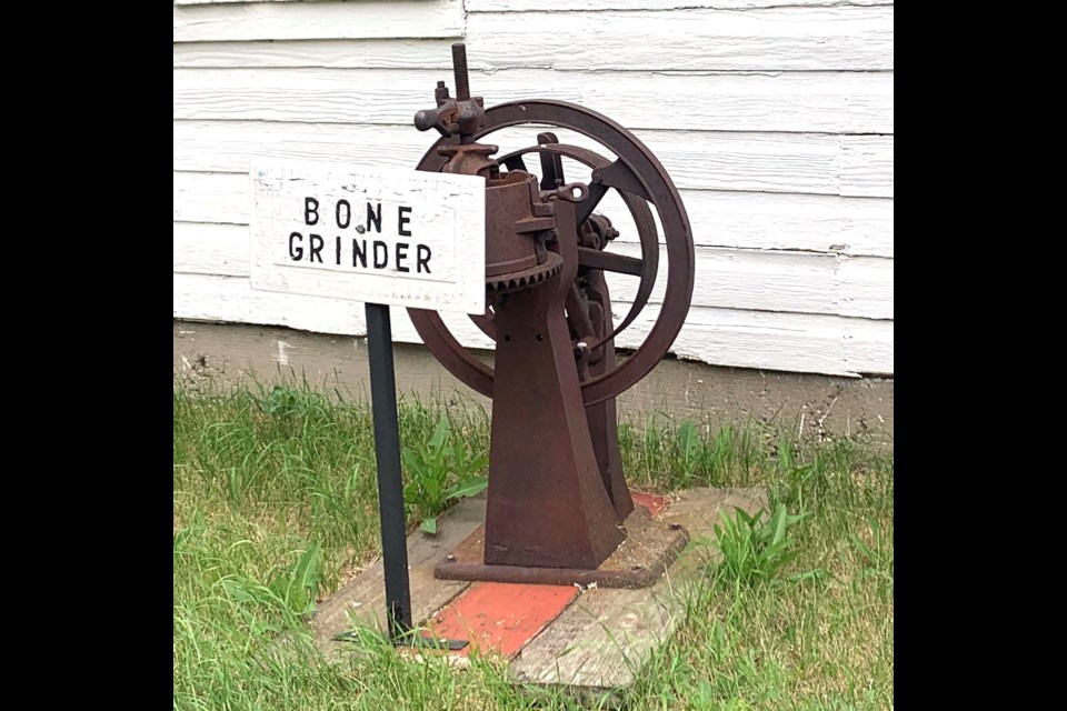Heritage Village features unique items, including this old-fashioned bone grinder.