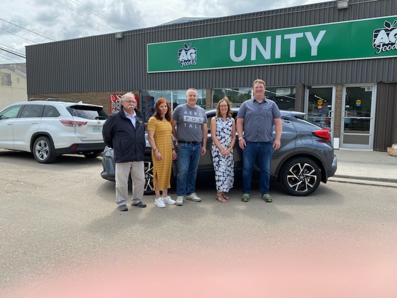 A Unity winner, Caroline Bulke, was awarded an SUV as part of Wheel into Summer 2022 contest through AG Foods.