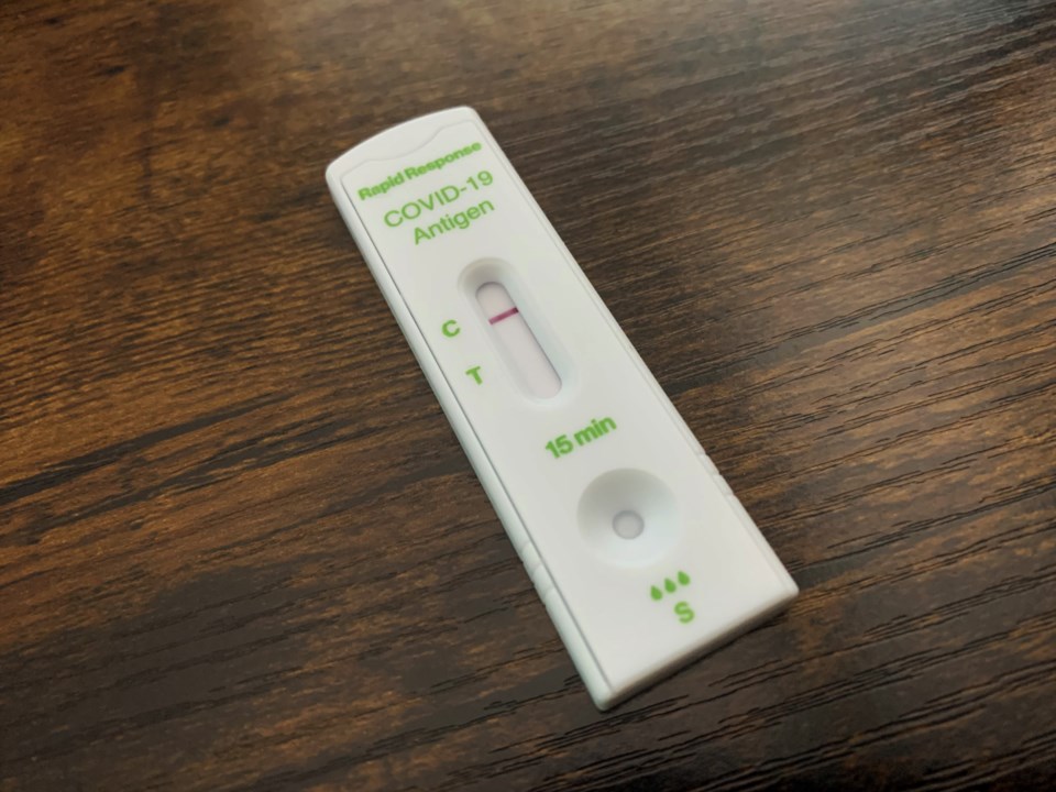 COVID rapid test negative