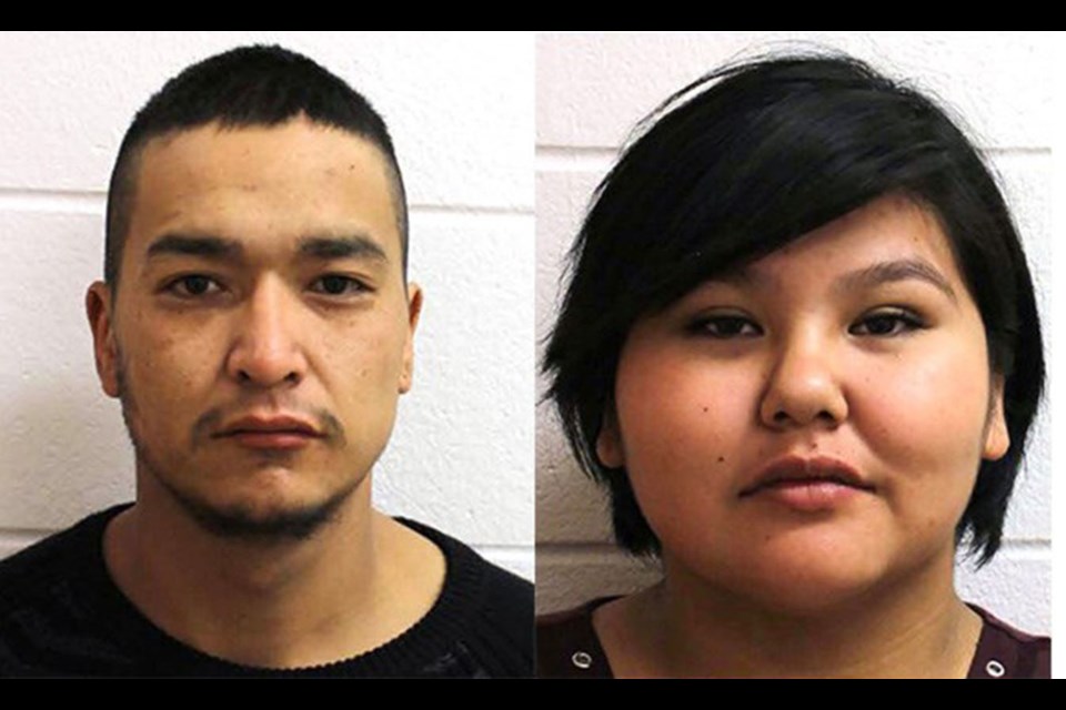 Kacey Dillon (right), Rocky Wuttunee (not pictured), and Jade Whitstone (left) are accused of robbing a Lloydminster hotel at gunpoint. 