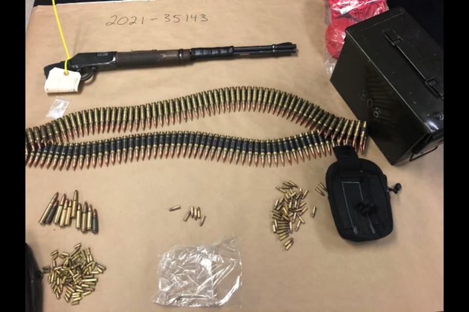During their search, the Saskatoon Guns & Gangs Unit found a loaded, sawed-off rifle and ammunition.