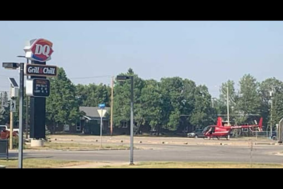 Charges of illegally landing his helicopter to buy ice cream were dropped by the Crown against Reed McGrath. 