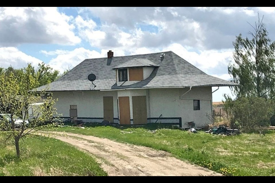 An RCMP officer was shot at this rural home owned by Kurt Miller during a police raid in 2020. The Saskatchewan RCMP Federal Serious and Organized Crime Unit had surrounded the house May 14, 2020. Mitch Hutchinson was inside the house at the time and heard noises outside. Thinking it was a coyote, he grabbed a rifle and pulled the trigger. The bullet hit one of the officers. The officer was treated immediately for minor injuries.