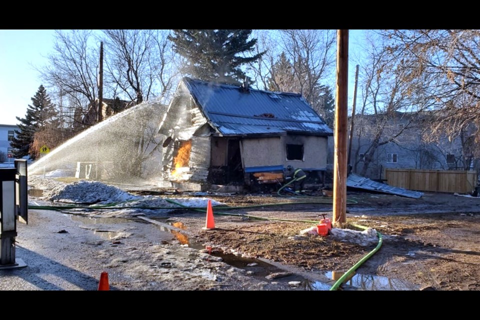 Prince Albert Fire Department said the explosion at the house blew the building off of its foundation.