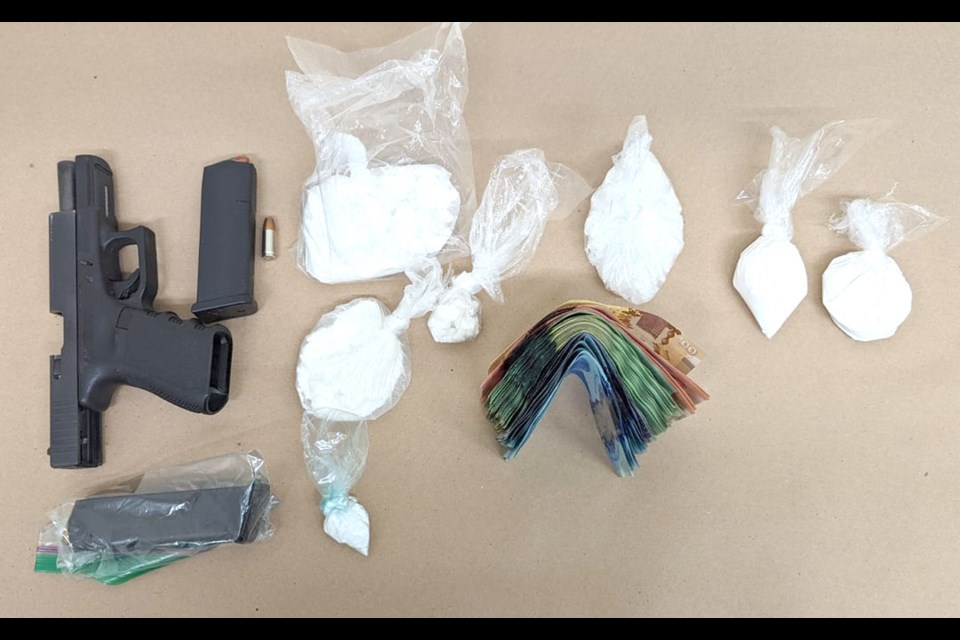 Prince Albert Police raided a home in the 1900 block of 13 Street West in Prince Albert. During their investigation they located cocaine, methamphetamine, a loaded handgun, ammunition, and more than $6,000 in cash.
