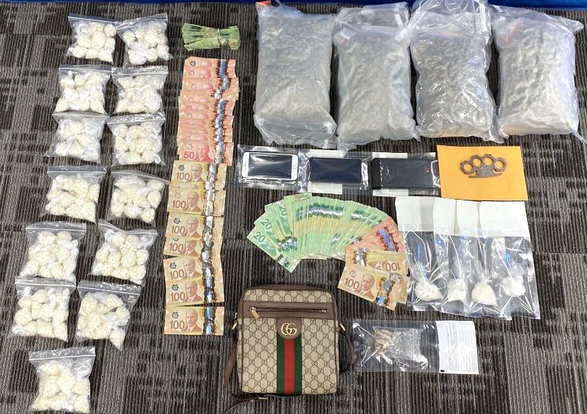 Saskatoon Police seized drugs, cash and weapons, and charged four men. Klyd Macarae Palisoc, Raphael Andres Salvador, Rene Ray Ganancial, and Jade Gatin Pojol have since been released on bail. 