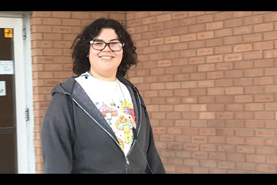 Shanelle Crowe leaves Saskatoon Provincial Court in May 2023.