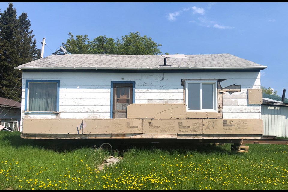 Matthew Malley is charged with theft under $5,000 for theft of this house. He is also charged with uttering threats and assault with a weapon. 