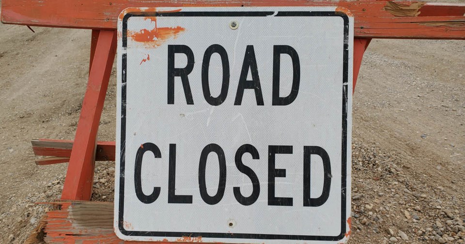 Road Closed Humboldt