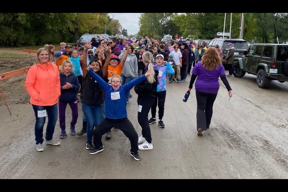 A huge crowd participated in the annual Terry Fox Run in Arcola on Sept. 23. 