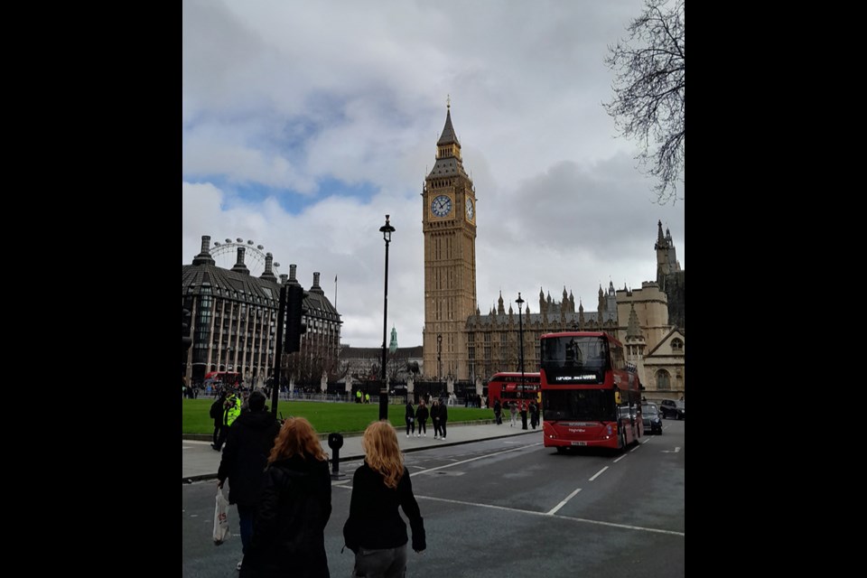 Big Ben was of the many once-in-a-lifetime highlights experienced in London by the Canora EuroTrip Club.