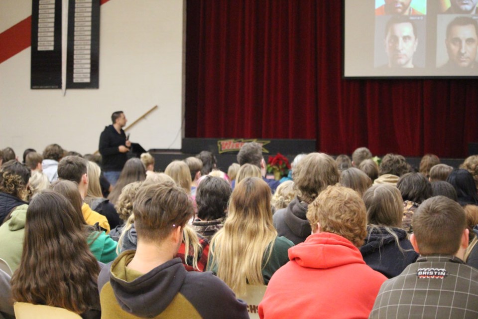 Unity Composite High School held student and parent presentations featuring facilitator Dr. Alec Couros, professor at the University of Regina.