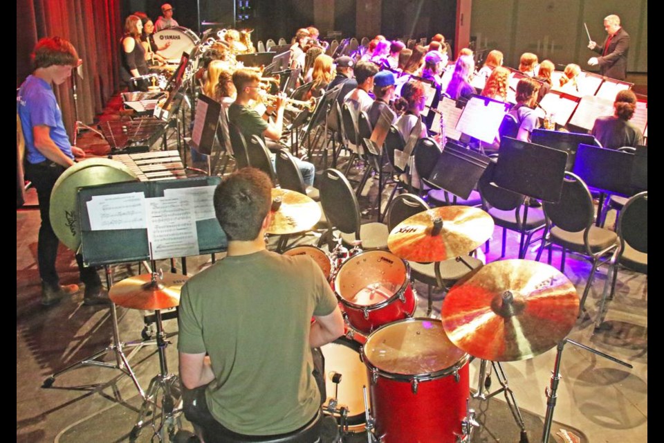 The WCS senior band played the first of two concerts Wednesday, for the Gr. 6s in the afternoon, and their year-end concert in the evening.