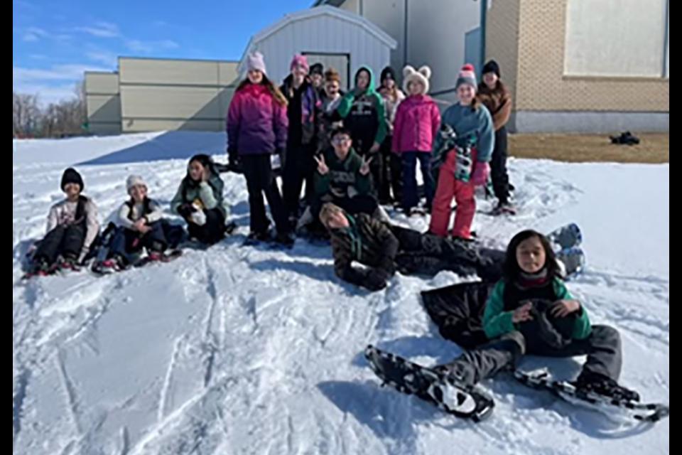 During a stretch of nice weather, students headed outside for some snow shoeing and the opportunity to see and appreciate nature.