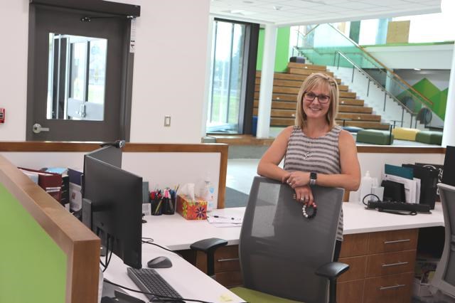 Arlene Dobson, principal of Legacy Park Elementary School, is excited to start a new school year in the new state-of-the-art facility.