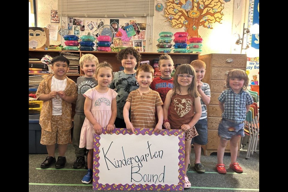 From left, front row, Ava L., Jay F. and Tori B. Back row, Usher C., Logan L, Monty J., Kaius L., Liam G. and Wylder E. 