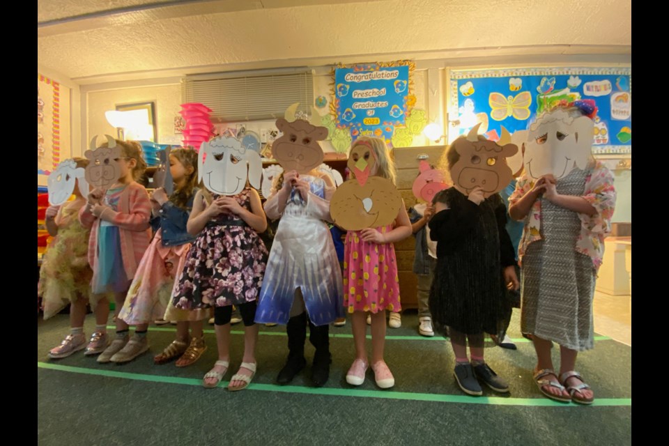 The annual graduation ceremony at Mary's Little Lambs preschool was held Thursday. 