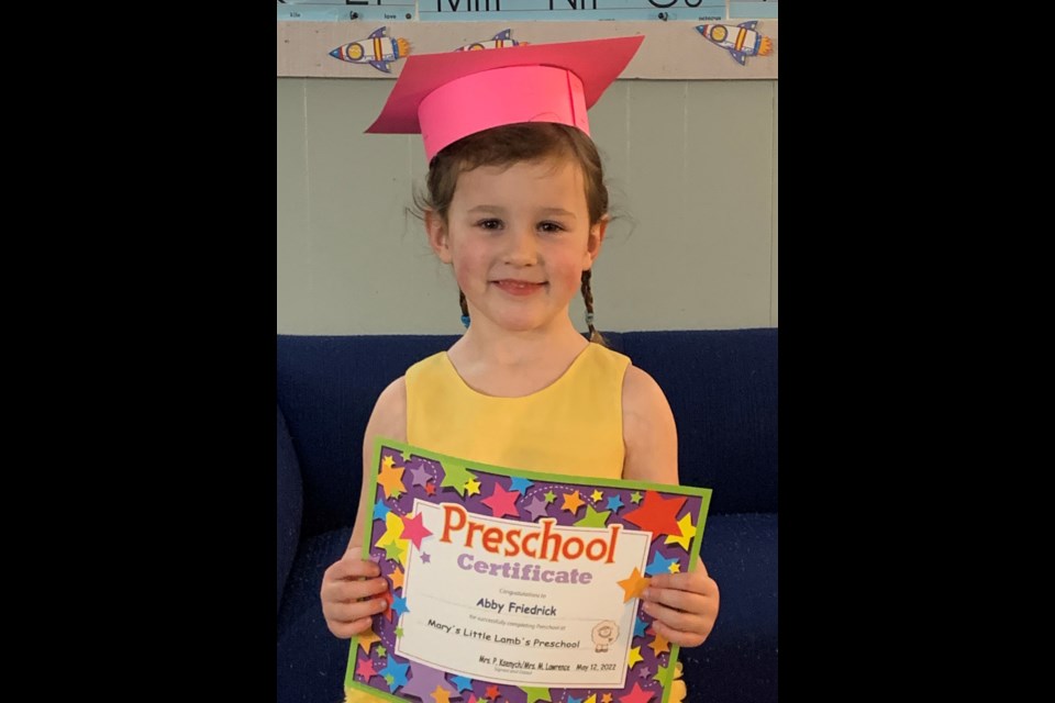 Congratulations to the graduates of Mary's Little Lambs preschool. 