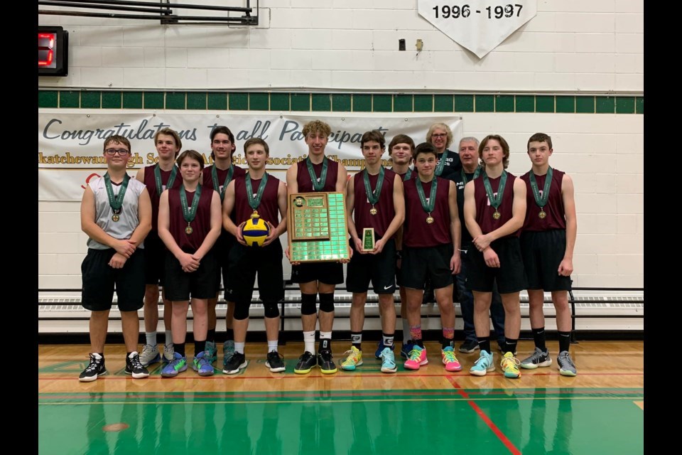 The McLurg Broncs boy's volleyball team were golden at the November 2021 SHSAA provincial volleyball championships.