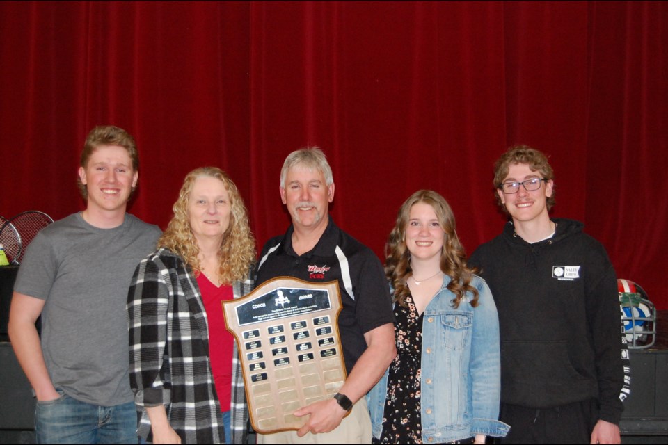 Ken Parker with his family, son Kyle, wife Anita, daughter Kasey and son Layne.