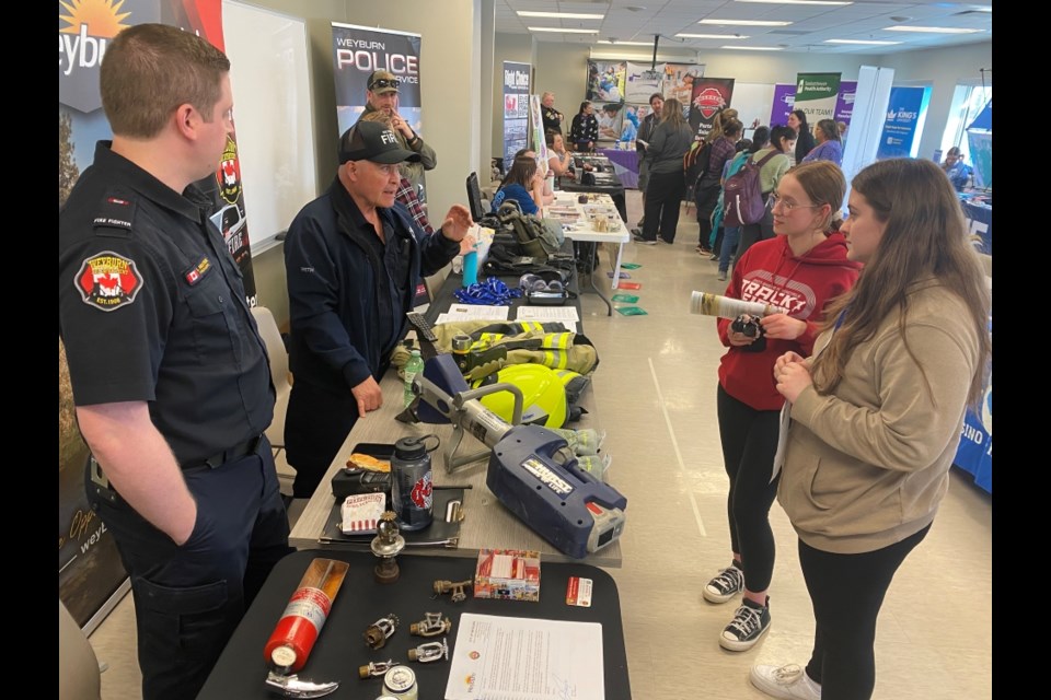 The Southeast College's career fair in Weyburn attracted many. 