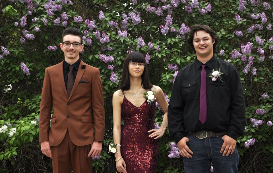 Graduates Dathan Beaudet, Emma Wagner and Jesse Haddow.