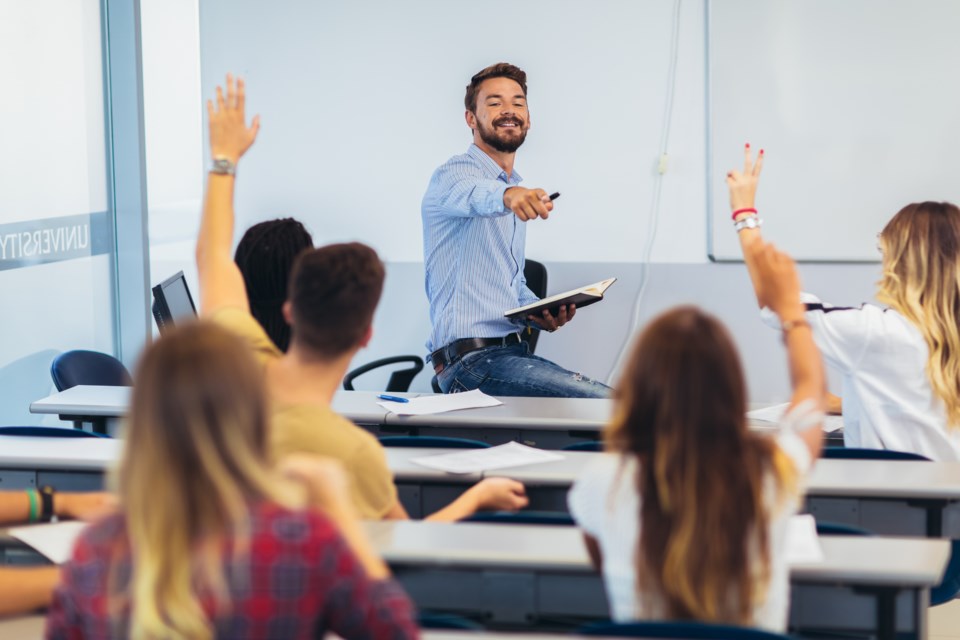 teacher in classroom