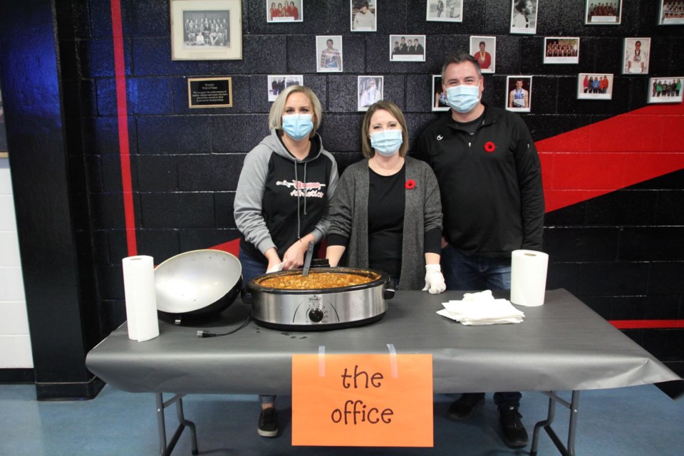 Another part of the school experience for students is teachers and school staff engaging with students through participation and support of their fundraising and activity efforts, such as the welcome week chili cookoff at UCHS.