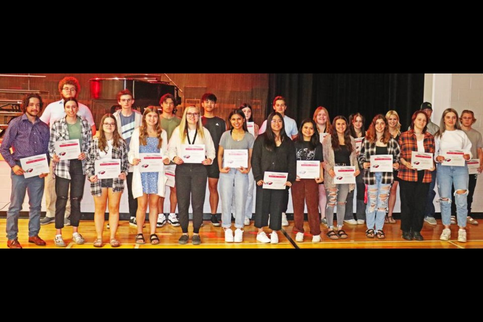 These are the students named to the Honour Roll for Weyburn Comprehensive School, for having an overall average of 80 per cent or higher