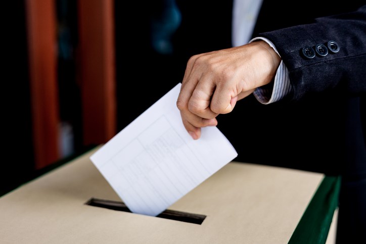 Voting box and election image