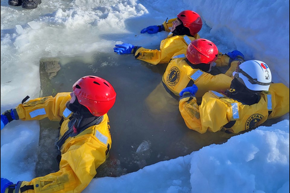 The importance of regular training sessions for Kamsack Fire Department included recent ice rescue training on Madge Lake.