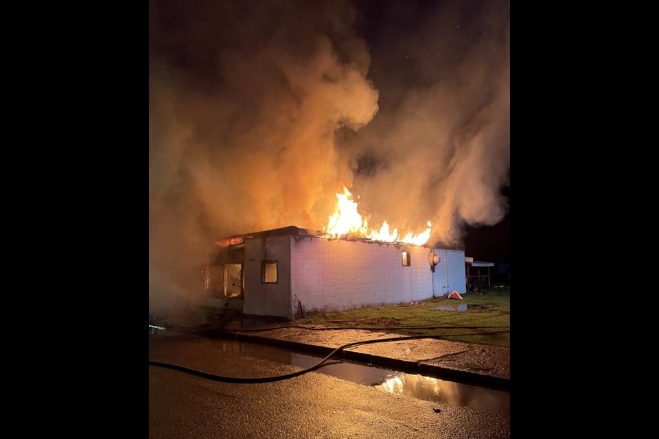 The Pearl Café in Arborfield has been destroyed by fire.