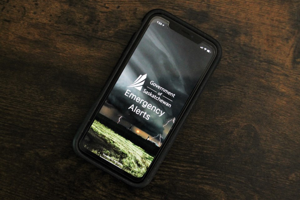 SaskAlert mobile app