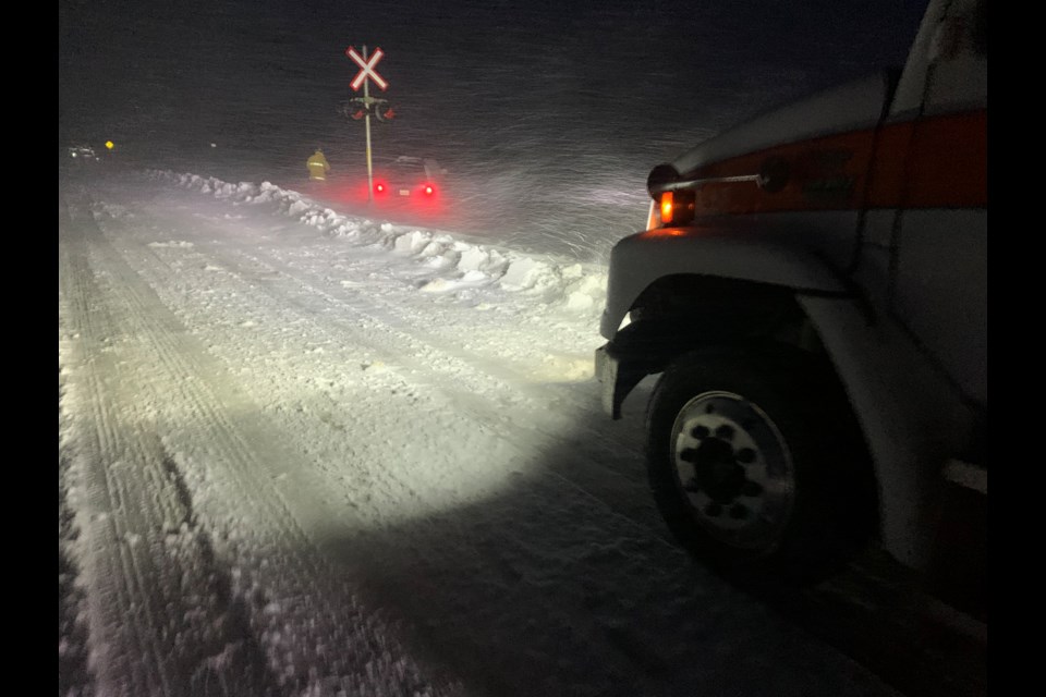 Speed on icy roads can quickly lead to disaster.