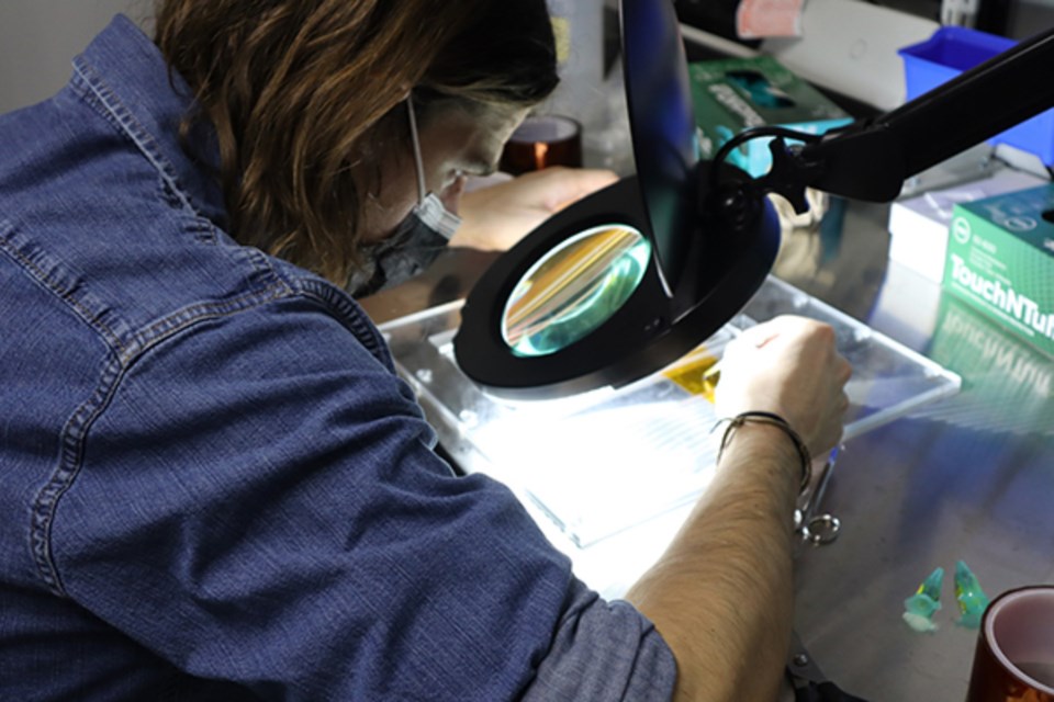 USask PhD student Caleb Bryan uses the unique technology available at USask’s Canadian Light Source – Canada’s only synchrotron facility – to research how bee behaviours change when they are exposed to heavy metals. 