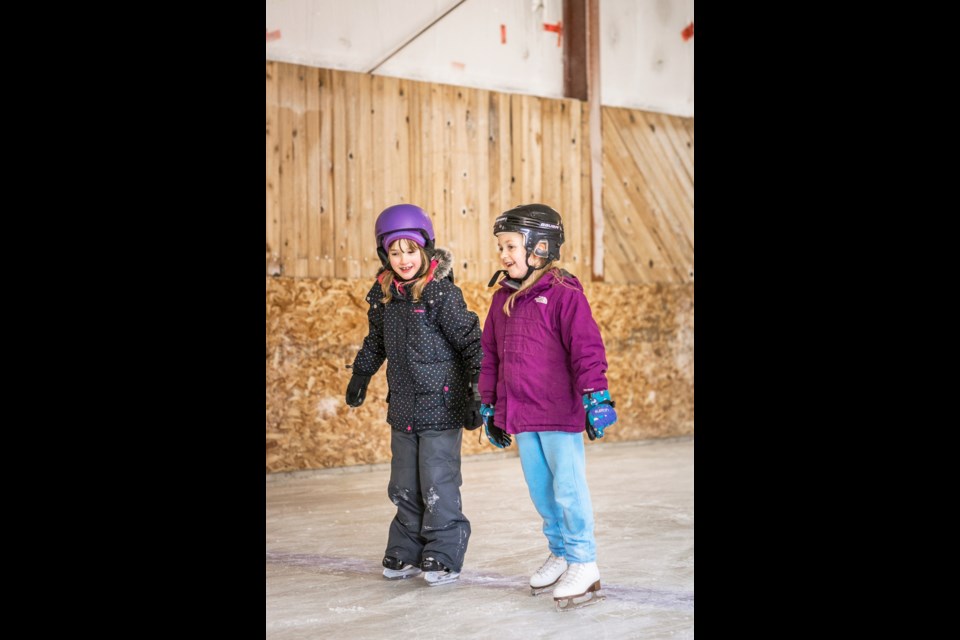 Paul Horne Arena at Waskesiu Lake offers visitors outdoor skating fun.