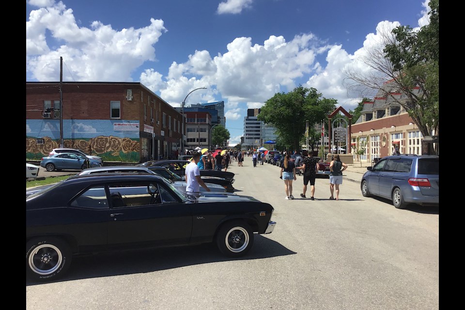 Scenes from downtown Regina at the RPS Veterans Association Show and Shine.