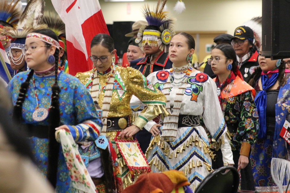  A traditional powwow was held at the Gallagher Centre's Flexi-hall March 8–10.