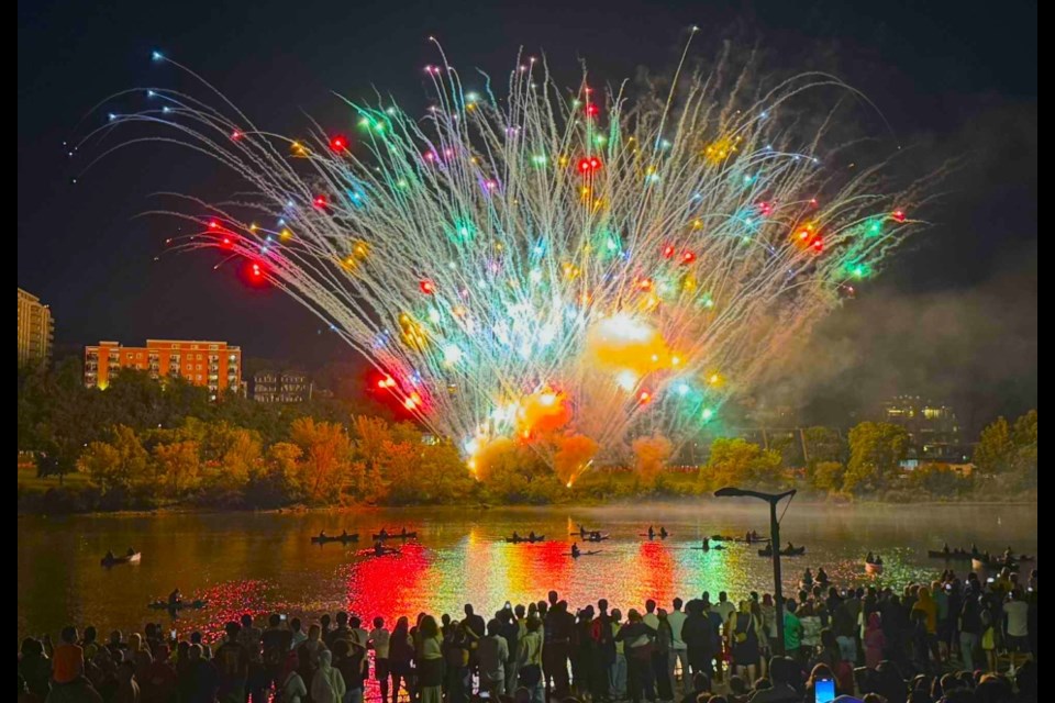 A burst of colour illuminated Saskatoon's night sky in this year's Canada Day celebration on Tuesday, July 1.